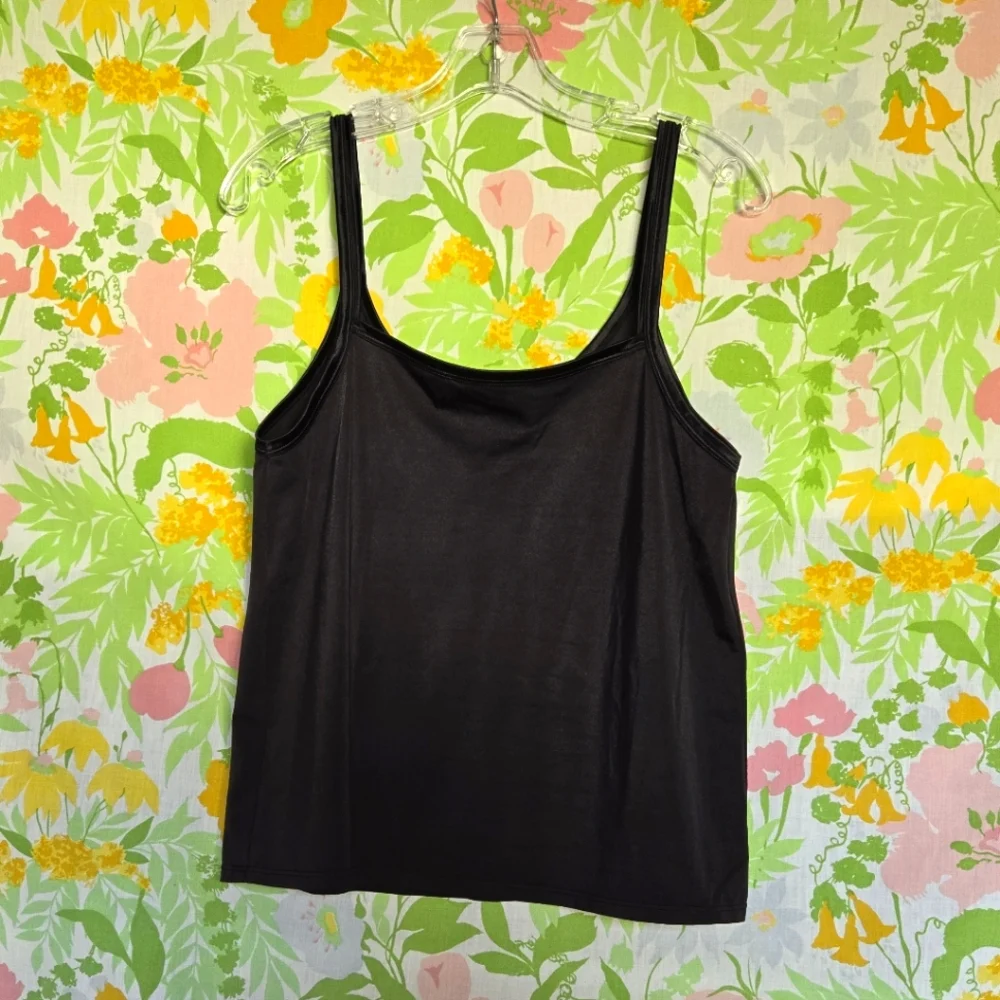 Vintage Black Slip Tank